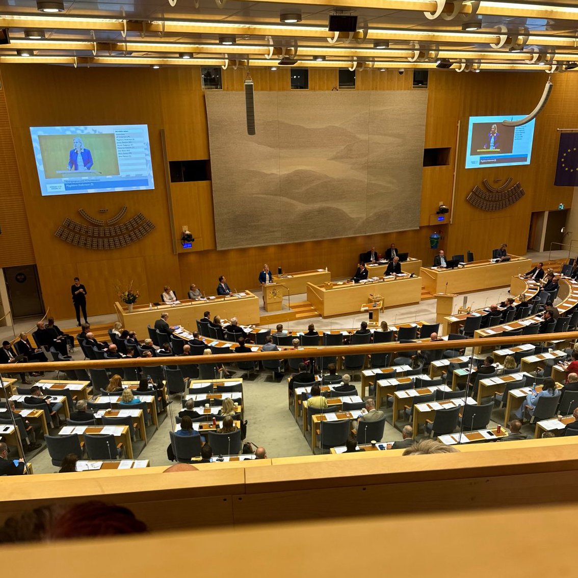 Trygg Rätt på besök i Sveriges riksdag